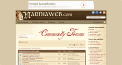 Desktop Screenshot of forum.narniaweb.com