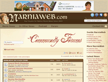 Tablet Screenshot of forum.narniaweb.com